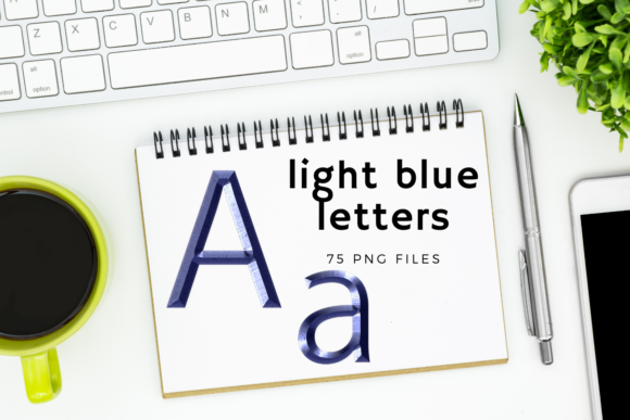 Blue Typography, Metallic Letters: A Guide to Integrating High-Quality Design Elements