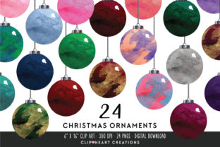 Christmas Baubles Clipart for Creative Workflows