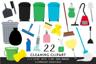 Cleaning Set Clipart: A Versatile Tool for Creative Projects