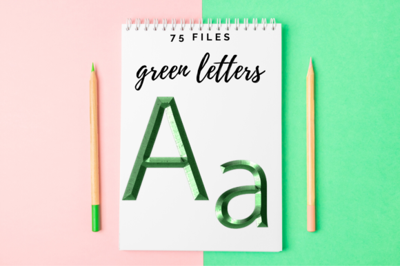 Discover the Beauty of Decorative Alphabet and Green Typography