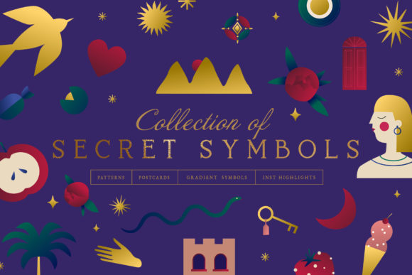 Gradient Vector Kit of Symbols: Elevate Your Creative Projects with Colorful Abstract Designs