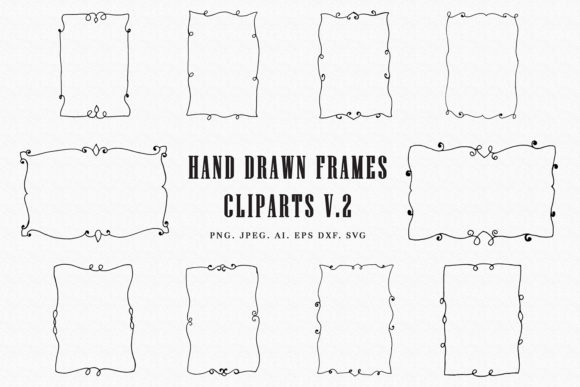 Handmade Frames Cliparts Ver. 2: A Versatile Digital Resource for Creative Projects