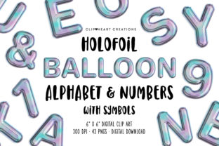 Hologram Balloon Alphabet Clipart