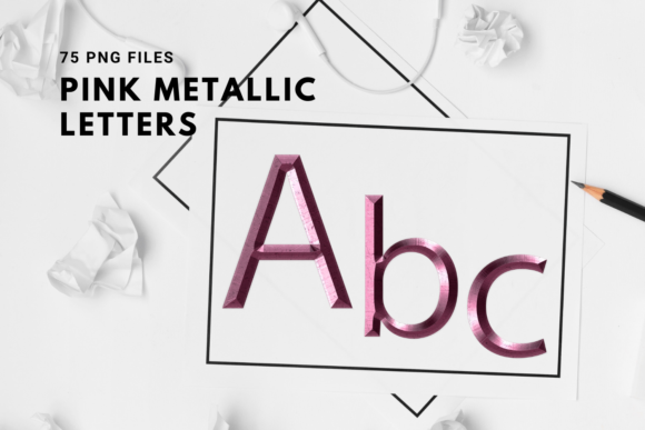 Pink Sparkle Font, Decorative Alphabet