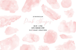 Pink Watercolor Shapes: A Versatile Tool for Creative Workflows