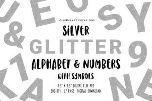 Silver Glitter Alphabet Clipart: A Versatile Tool for Creative Projects