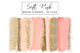 Soft Pink Brush Strokes for Creative Projects